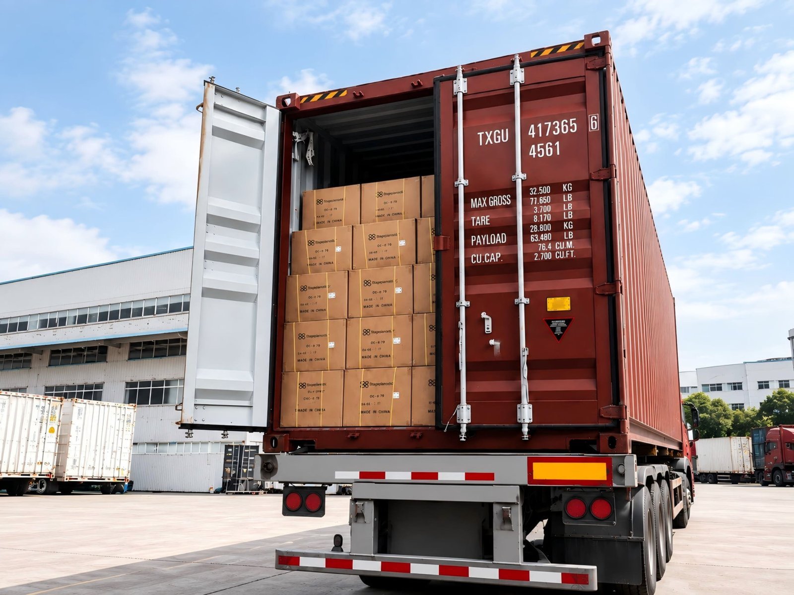 Packaging and container loading for shipment