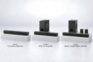 Three soundbar system roles for a distribution or retail product range