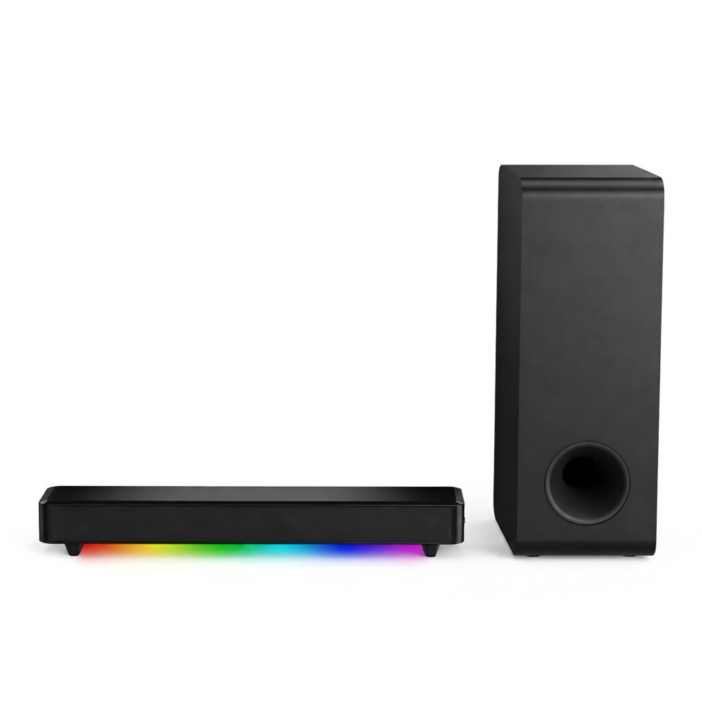 2.1CH Gaming Soundbar with Subwoofer & RGB Lighting